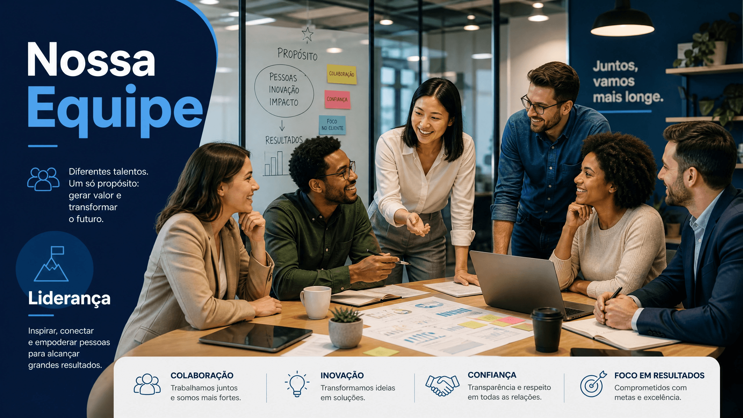 Equipe de liderança MencionAI com experiência em IA e marketing digital