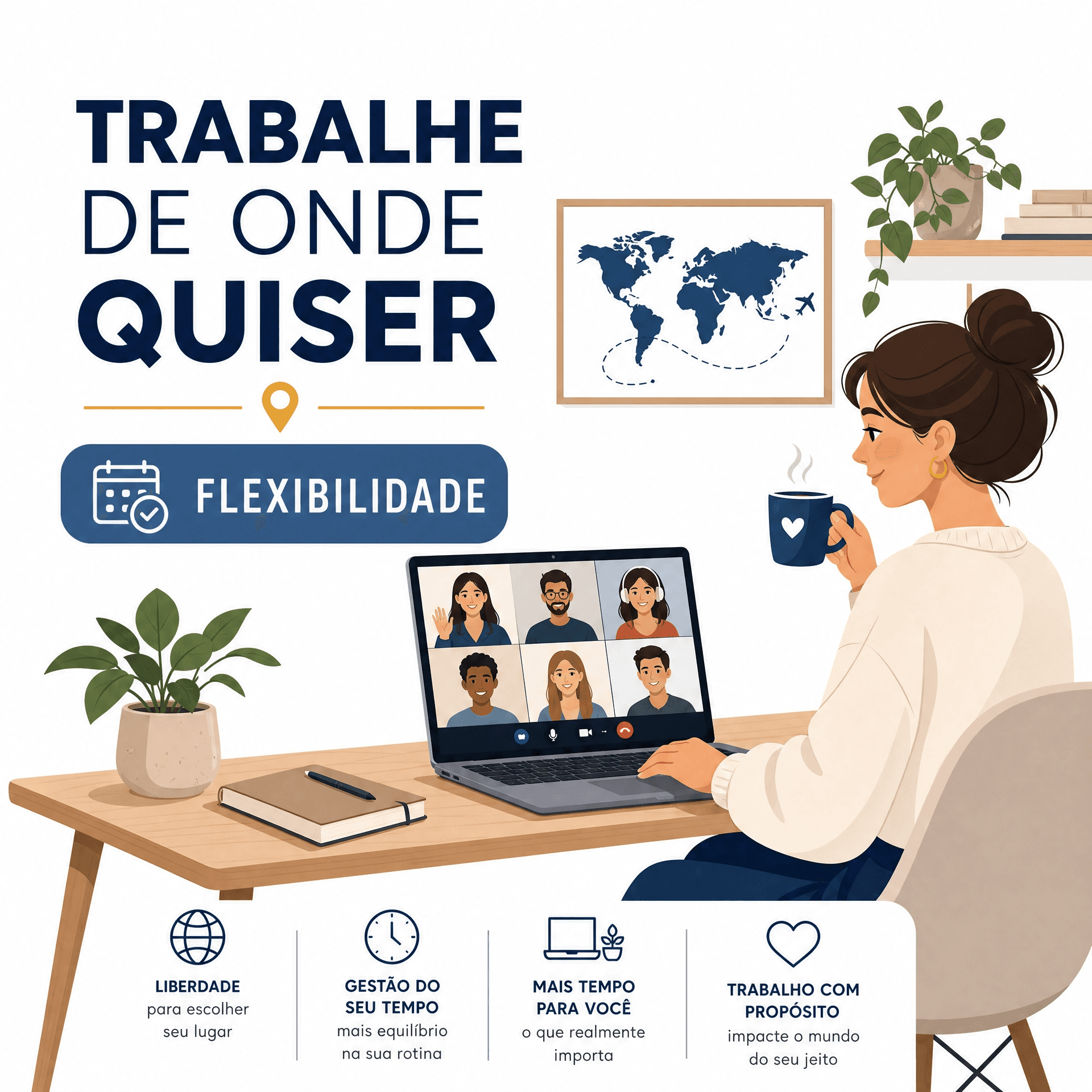 Benefícios de trabalho remoto e perks na MencionAI